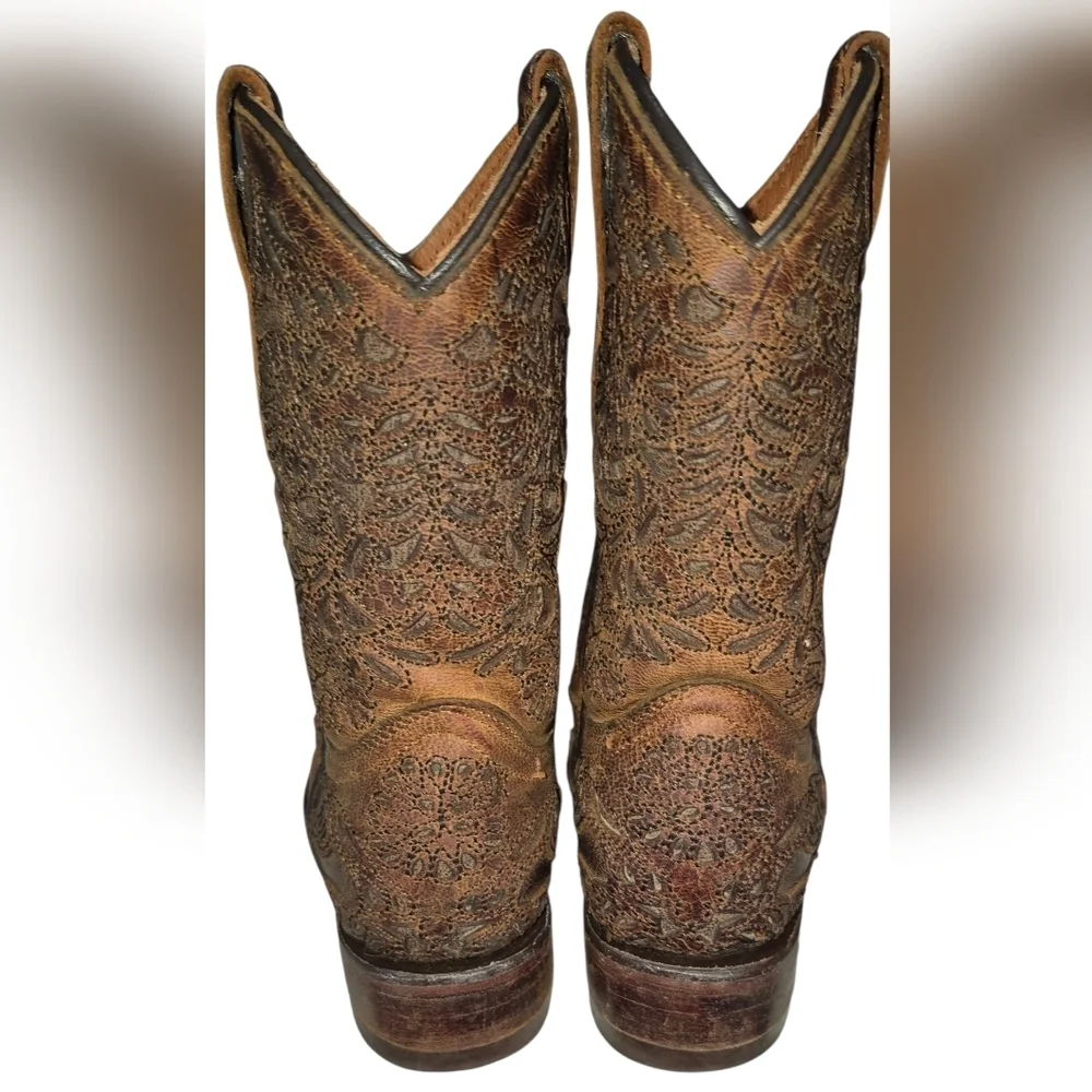 Texas Country Kids Western Cowboy Boots - Brown